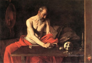 Caravaggio Painting - St Jerome Caravaggio